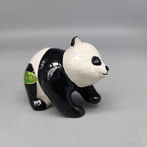 Vintage Beswick Baby Panda Figurine #1815 retired England Ceramic Black White